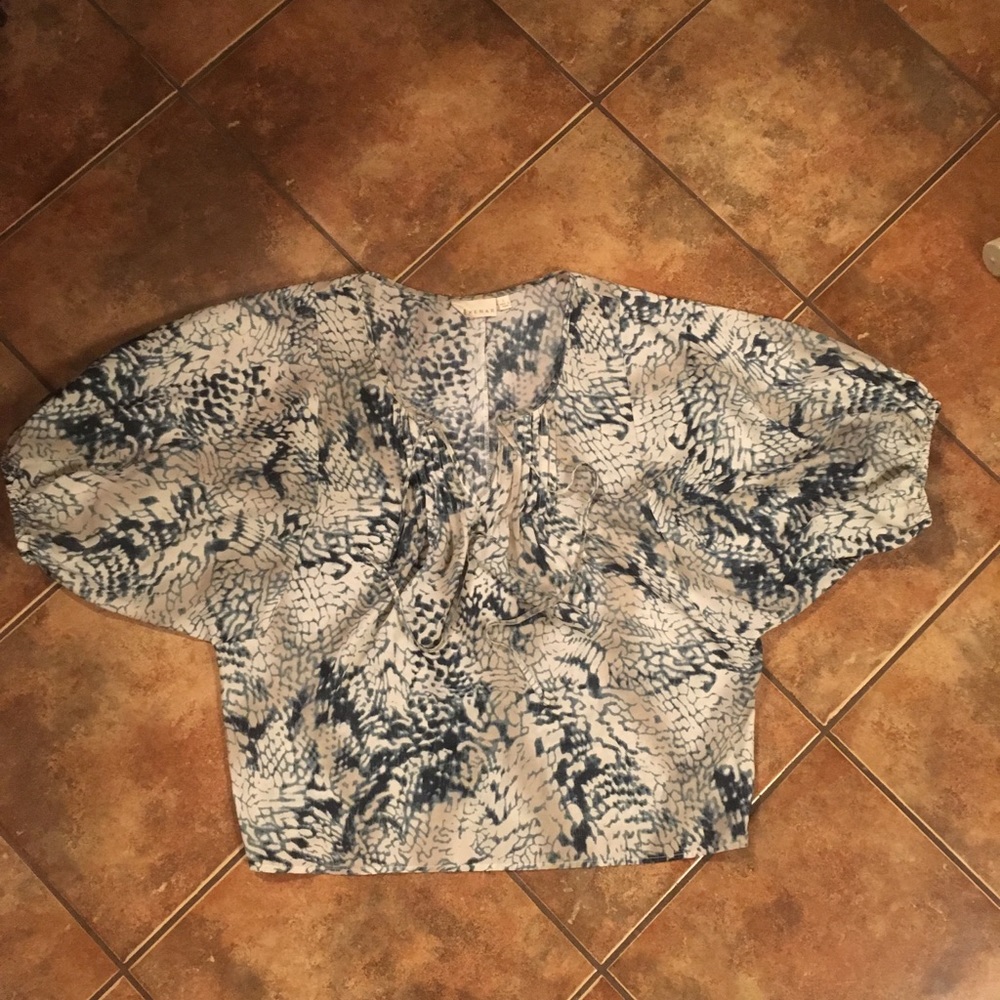 Blue Print Top by Kenar